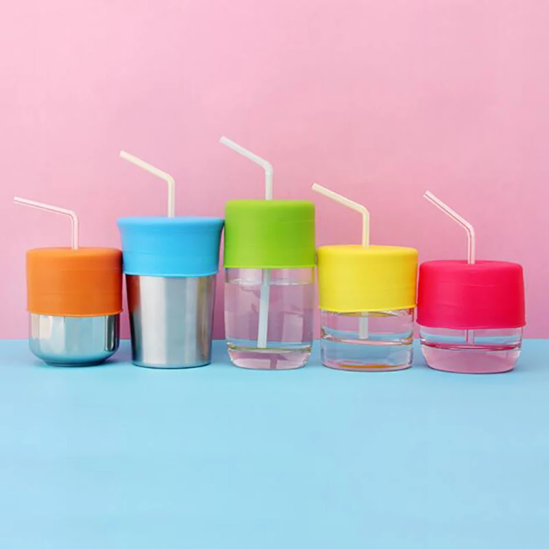 

Soft Water Bottle Mouth Cup Drink Bottle Bottle Cover Suction Nozzle Spill-proof Caps Soft Silicone Cup Lids Cup Cover