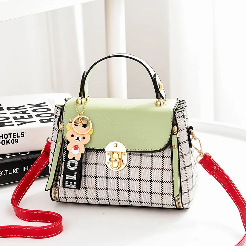 2021 New Cute Ladies PU Handbag Leather Totes Candy Color Casual Fashion Travel Beach Bags Small Shouder Messenger Bag | Багаж и сумки
