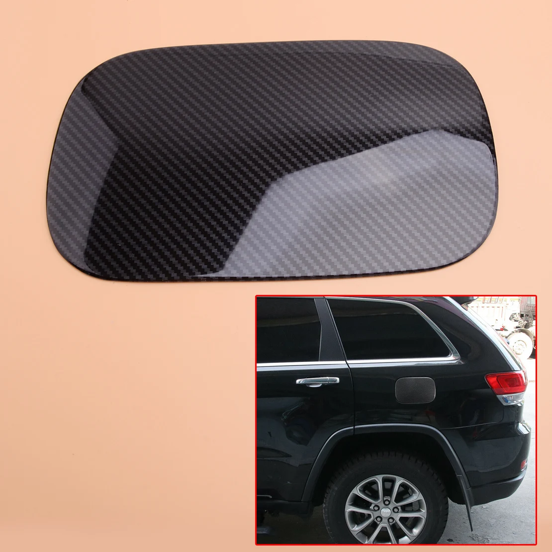 Крышка для газового масляного бака Накладка отделка углеродное волокно Текстура