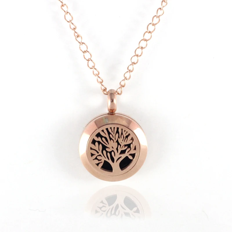 1 шт. 20 мм розовое золото нержавеющая сталь диффузор парфюма с эфирными маслами кулон-амулет для ожерелья ароматерапии.