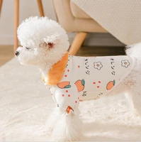 pet clothes cute fruit print coat small medium dog cat shirt jacket teddy french bulldog chihuahua winter outfit