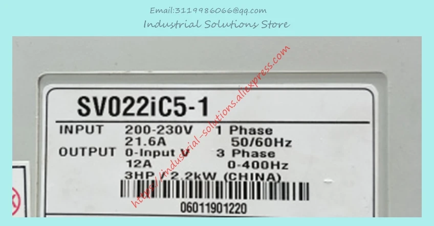 SV022IC5-1 200 кВт 1 фаза в преобразователь частоты новый оригинальный |