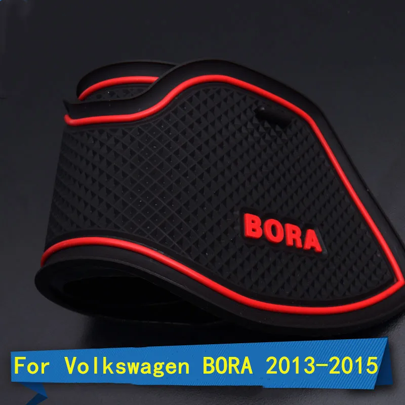 

Резиновые коврики для Volkswagen BORA 2013-2015, Противоскользящие коврики для слот-коврик для двери, подушечки, пазы, автомобильные аксессуары, 15 шт.