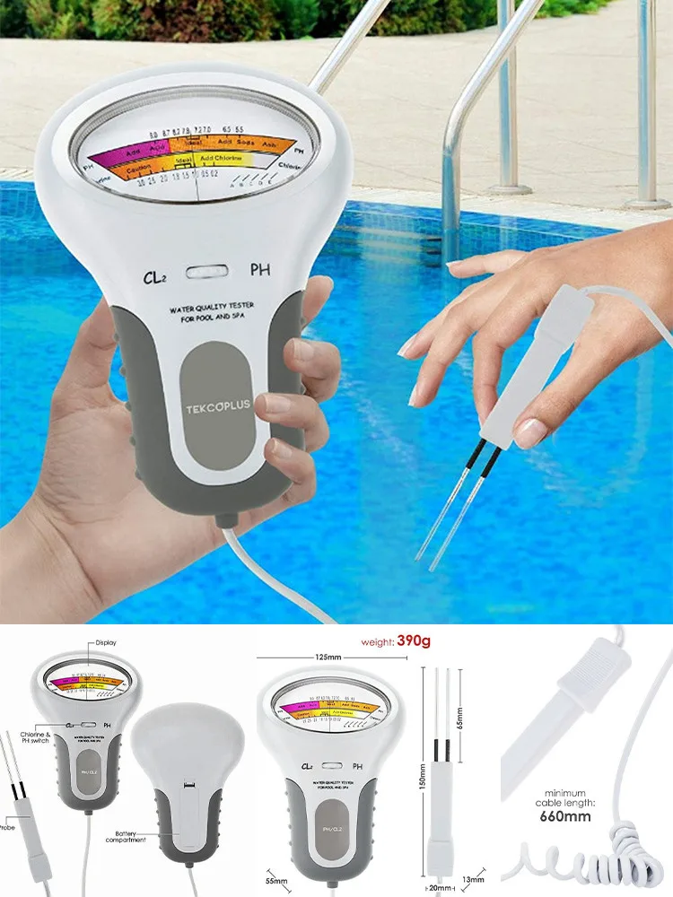 PH-тестер CL2 проверяет детектор воды портативный для дома без загрязнения хлор