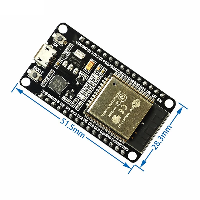 Board 2.4 GHz Dual Core WLAN WiFi And Bluetooth 2-in-1 Micro Controller ESP-32 Chip CP2102 for ESP32 Arduino | Электроника