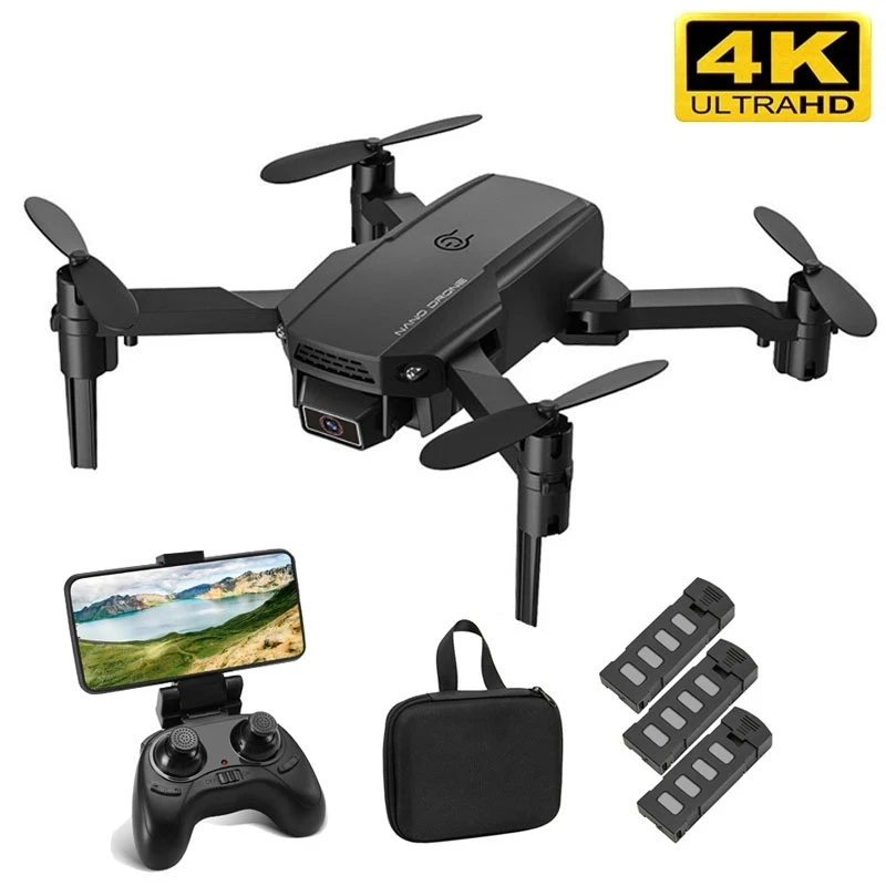 2020 Новый мини Дрон KF611 4K HD камера WiFi Fpv воздушное давление высота удержания черный