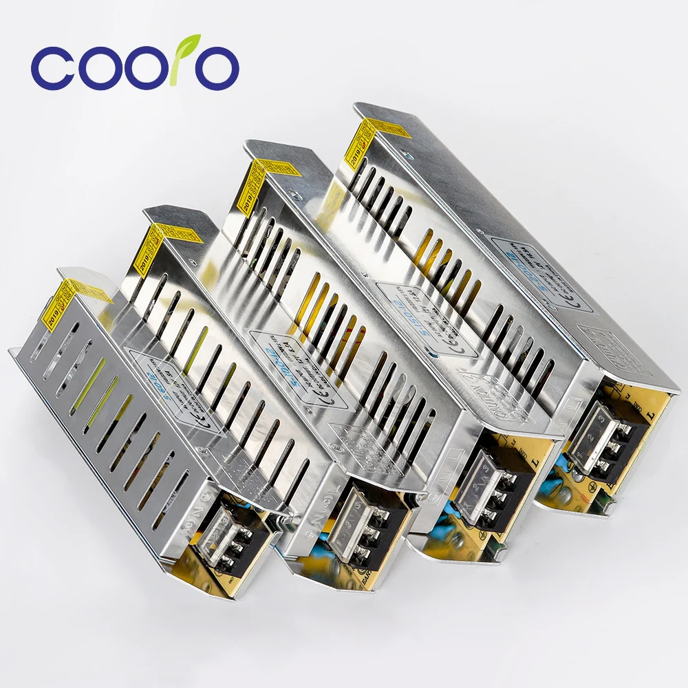 Источник питания DC 12V 5A 16.5A 60W 100W 150W 200W трансформатор освещения для светодиодной