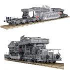 4158 шт. набор кирпичей тяжелый военный Танк немецкий 600 мм Карл-Герат ГуставДора пушка строительные блоки игрушка для детей