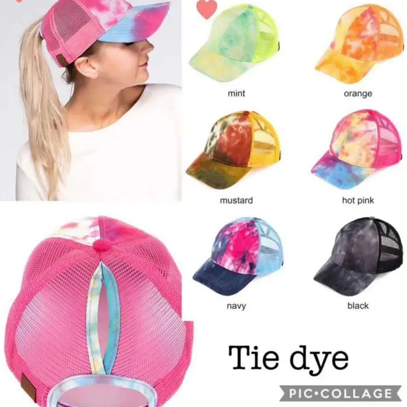 

Baseball Cap Sunshade Breathable Cotton Ponytail Hat Headwear Outdoor Sports Wear With Adjustable Back Closure For Messy