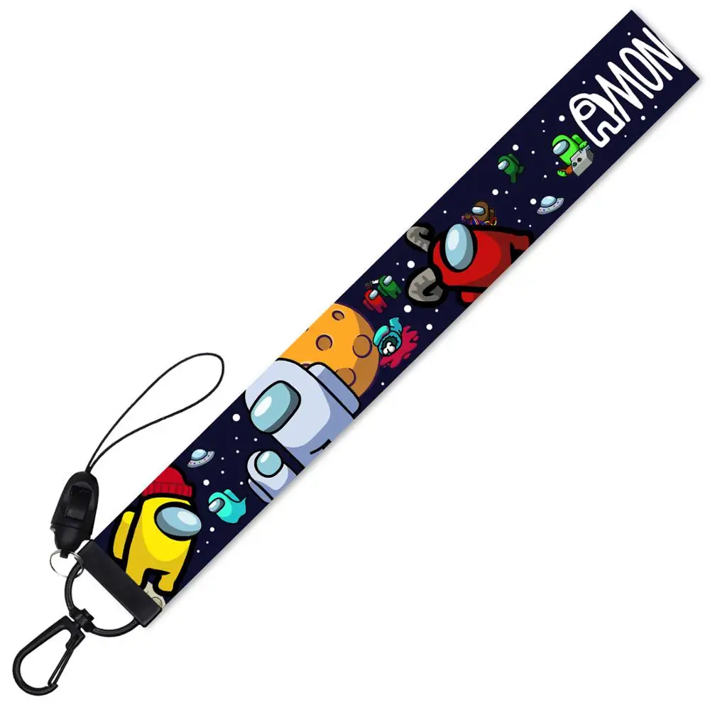 

Anime Game Keychain Straps Rope Cell Phone Neck Strap Lanyard for ID Card Key Chain DIY Lanyards Hanging Rope