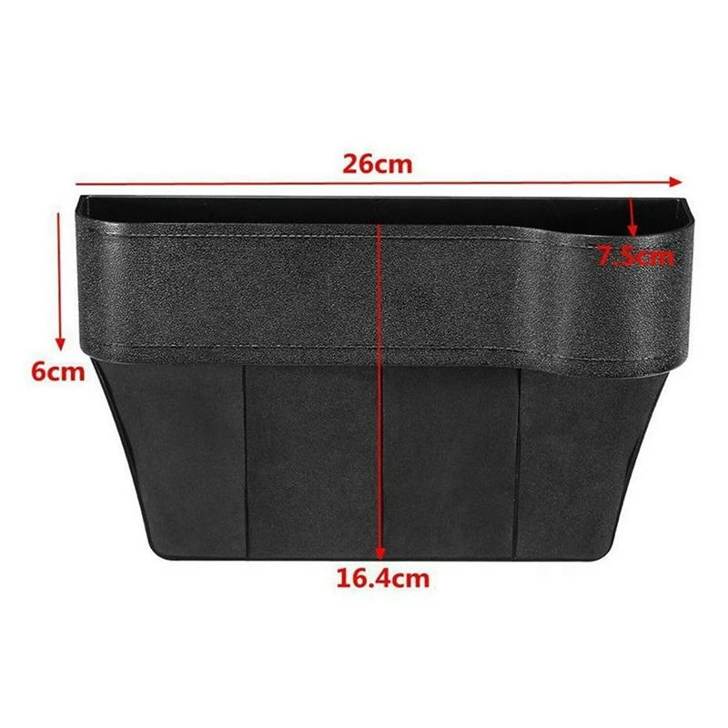

Universal Auto Car Left and Right Seat Crevice Gaps Storage Box Console Side Pocket Drink Cup Stowing Holder Tidying Organizer