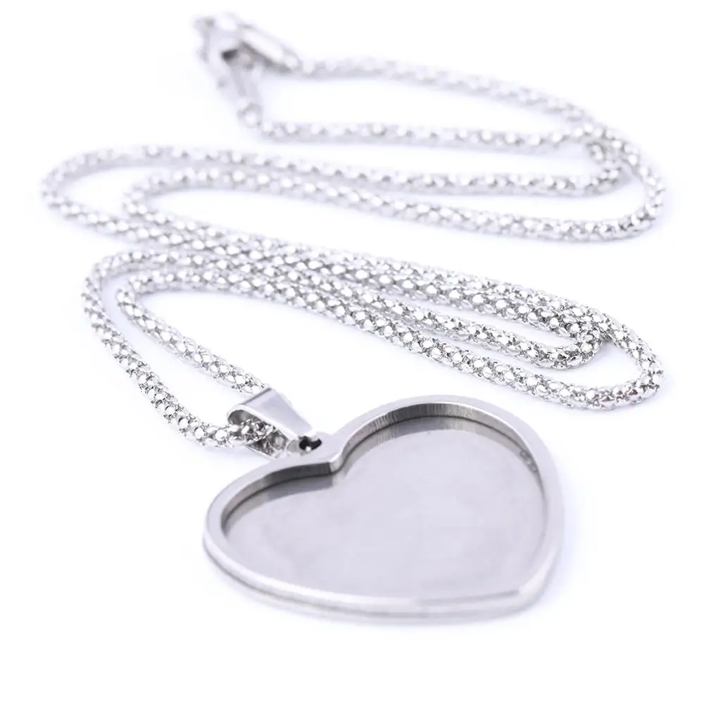 2 шт. из нержавеющей стали Diy 53 см длинная цепочка ожерелье Фурнитура фитинг 25 мм