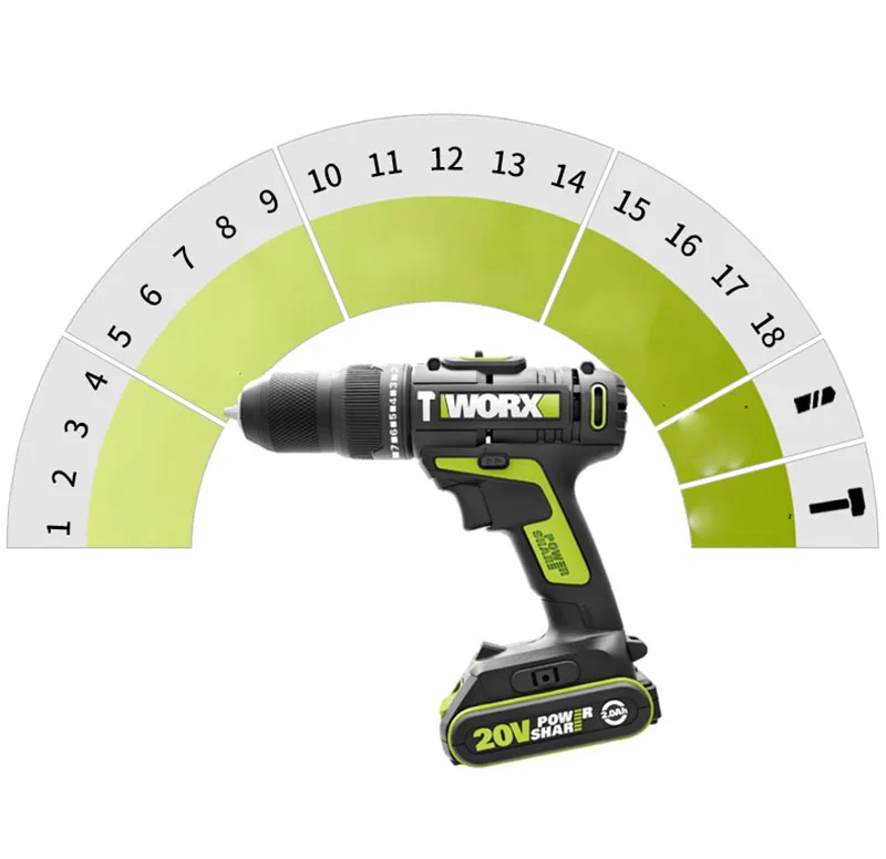 Шуруповерт ударный Worx wu179 профессиональный с литиевой батареей 20 в | Инструменты