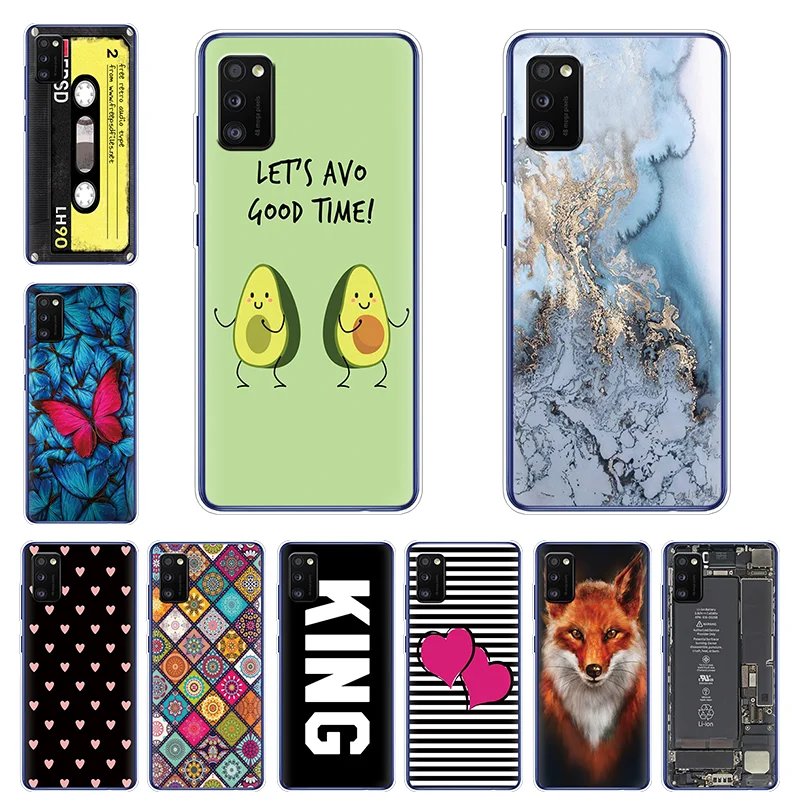 Чехол для Samsung Galaxy A41 силиконовая Мягкая задняя крышка из ТПУ A514 A 41 6 1 дюйма