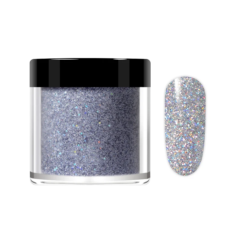 RIKONKA голографическая порошок погружения ногти дизайна градиент с