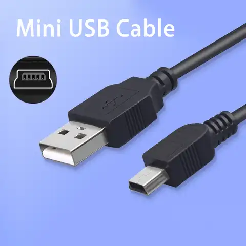 Кабель Mini USB/USB, для быстрой зарядки и передачи данных, для mp4-плееров, автомобильных видеорегистраторов, GPS, цифровых камер, жестких дисков, мо...