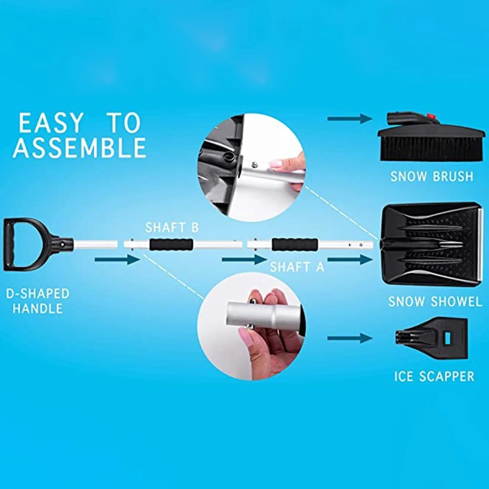 3 в 1 для кемпинга инструменты чистки автомобильный скребок лобового стекла снег