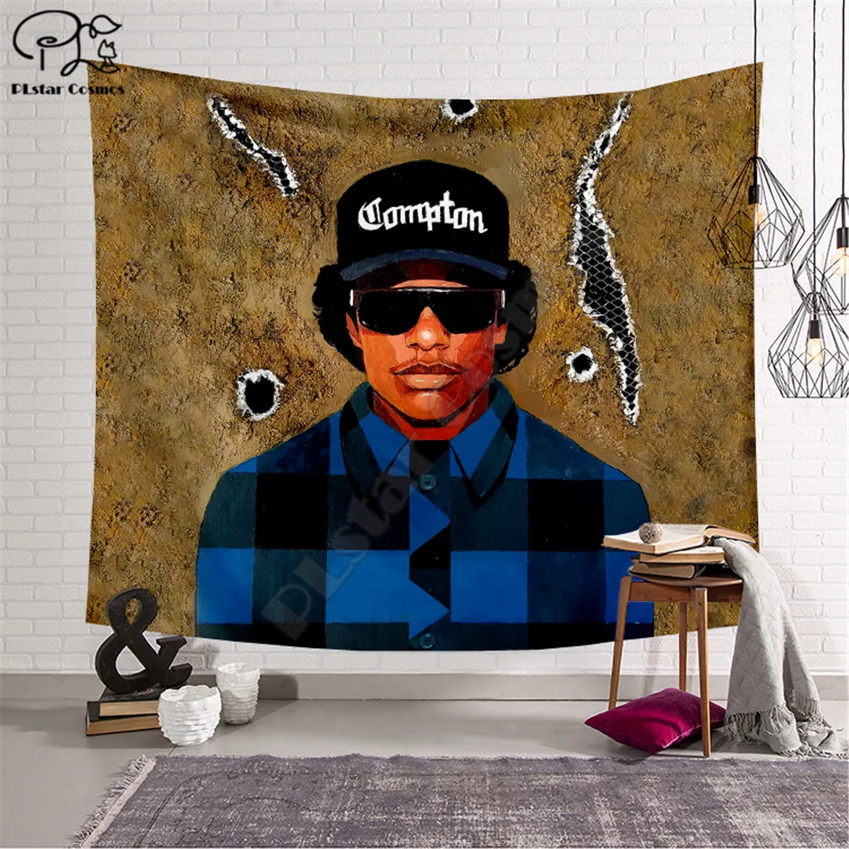 

Character Eazy-e pattern Funny cartoon Blanket Tapestry 3D Printed Tapestrying Rectangular Home Decor Wall Hanging style-2