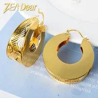 zeadear jewelry fashion hoop earrings copper light and thin romantic exquisite for women for daily wear party wedding gift