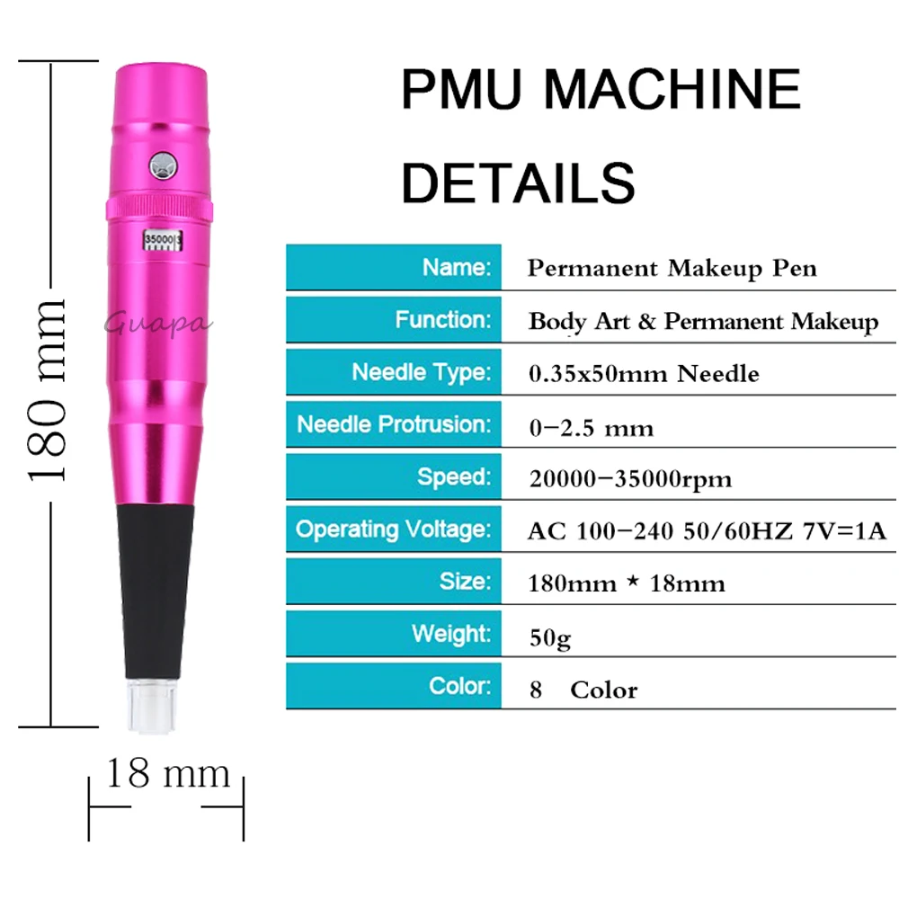 Профессиональный тату машинка ручка цифровой Перманентный макияж бровей