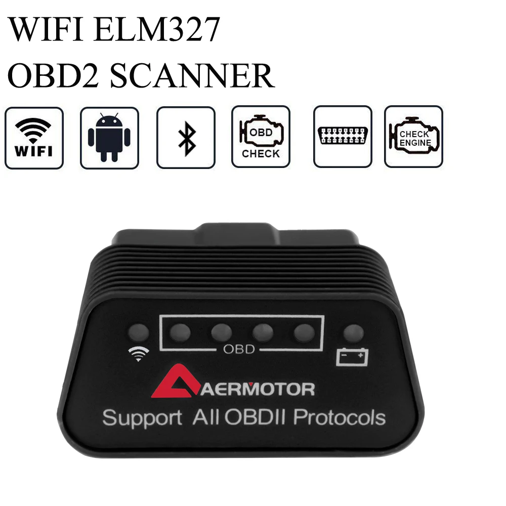 Wi Fi OBD2 сканер для Mitsubishi Acura Subaru Cadillac Buick Chevrolet Alfa FIAT Honda Mazda Nissan GMC Dodge Ford OPEL LADA