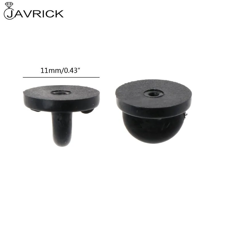 100 шт. черная ПВХ резиновая Брошь булавка на спине Удобная пригонка Для Галстука