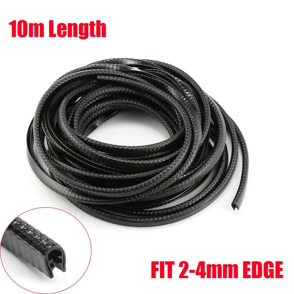 

5M Van Conversion Black Knock On Trim 2-4 Mm Edging PVC Rubber Trim NEW For Van Conversions Car Trims