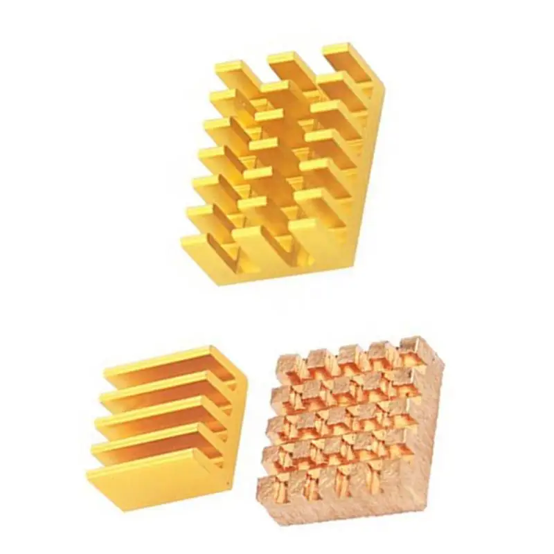 3 шт. медные и алюминиевые радиаторы для охлаждения Raspberry Pi 4B +/2B| |