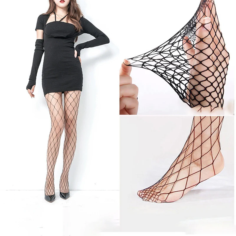 

Hollow Out Sexy Pantyhose Black Women Tights Stocking Fishnet Stockings Club Party Hosiery Calcetines Female Mesh Tight