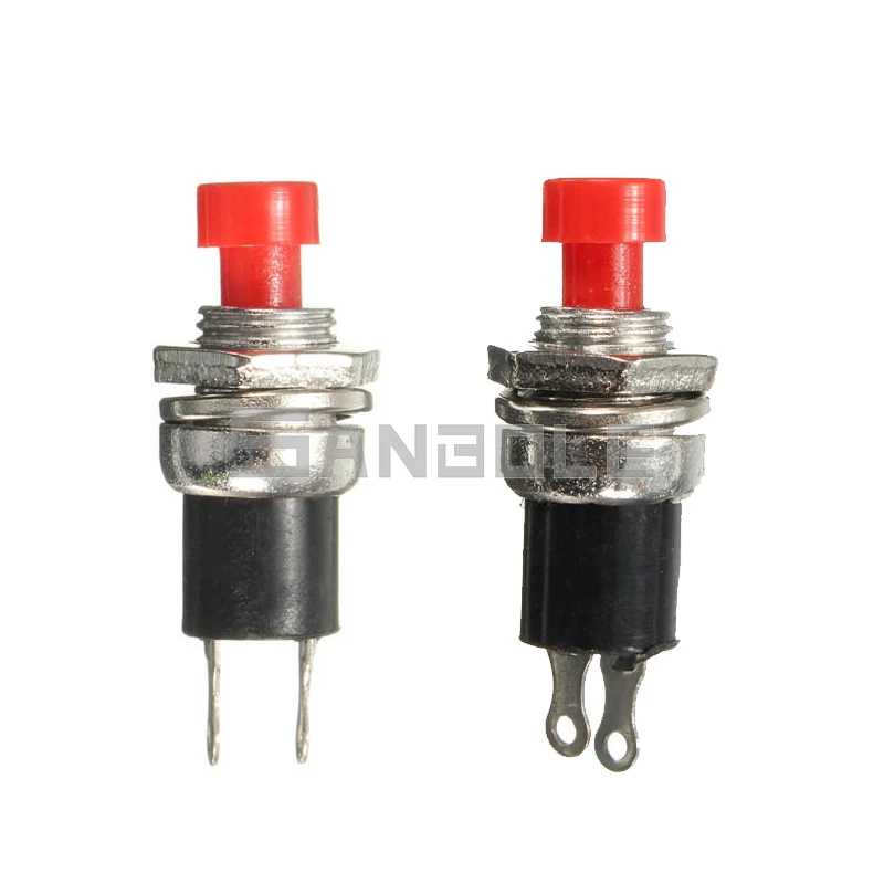 10 шт. Мгновенный кнопочный переключатель ВКЛ./ВЫКЛ. Два штыря мини переключатели