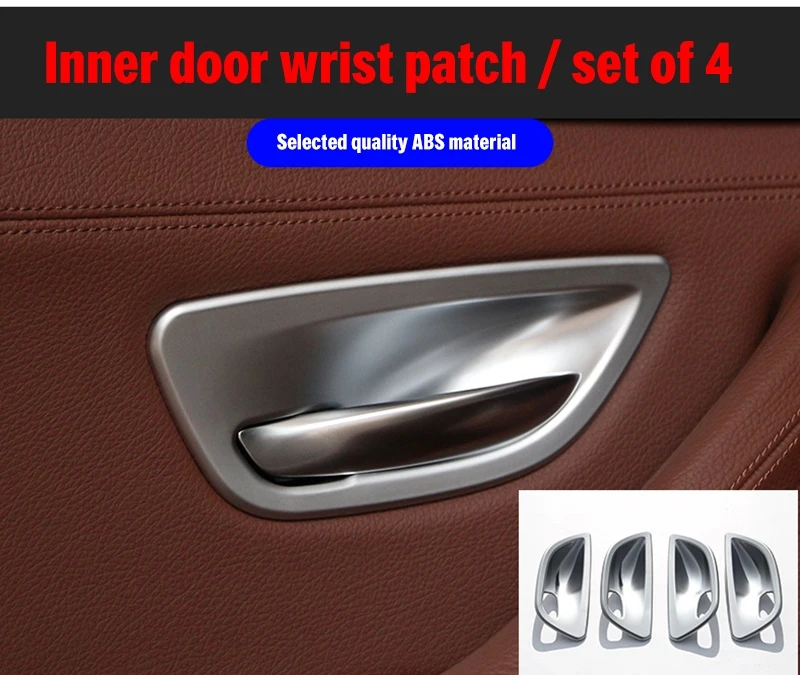 

4 шт., хромированные наклейки на внутреннюю дверь рамы BMW 5 series F10 F11 F18 520i 528i 535i 550i xDrive 2011-2017