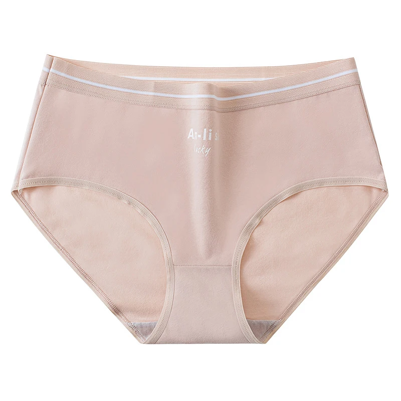 3 шт./компл. женское нижнее белье большого размера со средней талией однотонные