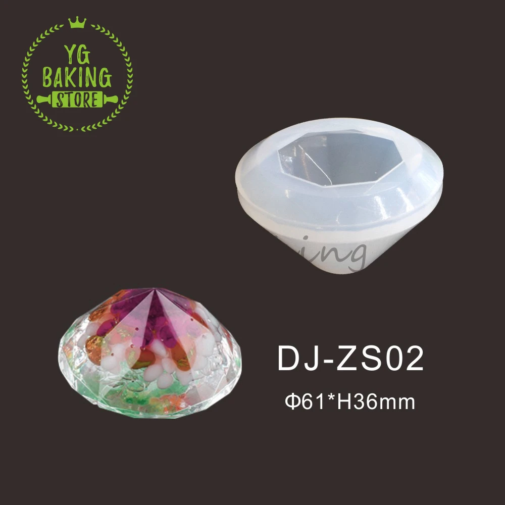 

3D Diamond Epoxy Silicone Cake Mold Fondant Chocolate Mould DIY Handmade Epoxy Resin Molds Cake Decorating Kitchen Tool