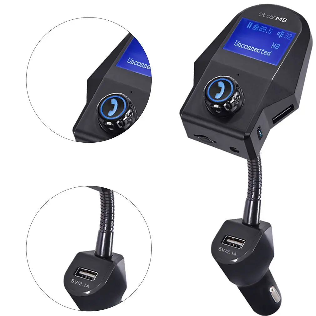 

Multi-function Car FM Transmitter MP3 Player Wireless Adapter Hands-free Car Kit Modulator USB Charger Car Accessories