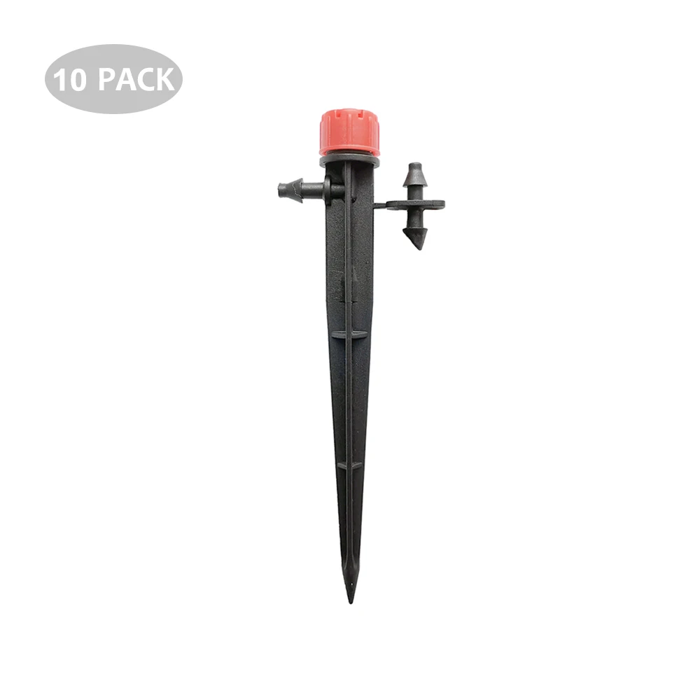 

10Pcs 360-degree 8-hole adjustable micro-irrigation drip irrigation nozzle for garden agricultural irrigation system