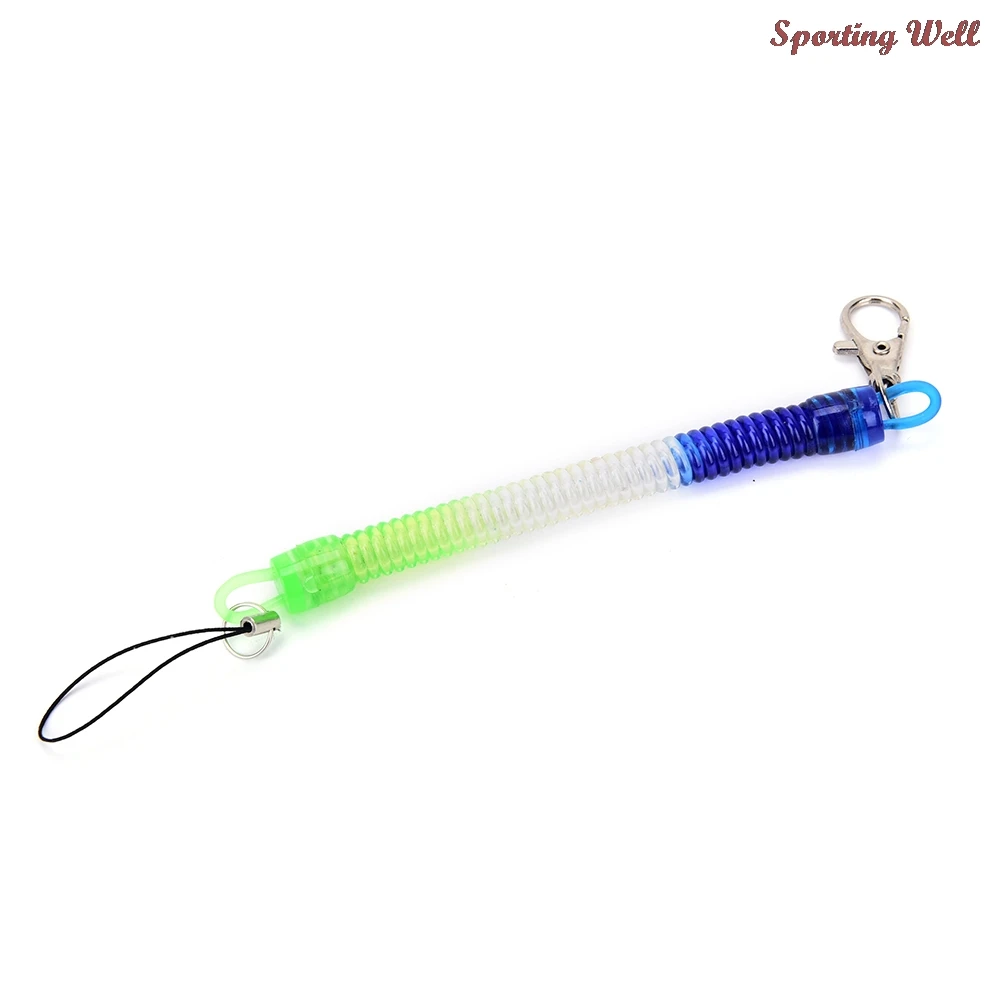 

Tactical Retractable Plastic Spring Elastic Rope Security Gear Tool For Outdoor Hiking Camping Anti-lost Phone Keychain