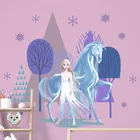 Мультфильм Принцесса Эльза Анна Diy Замороженные наклейки на стену девушка детская комната декорации съемные постеры для спальни
