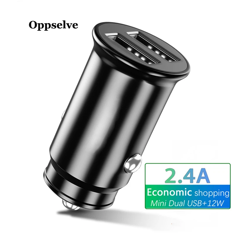

Oppselve Mini USB Car Charger For iPhone Samsung Tablet 3.1A Fast Charger Car-Charger Dual USB Car Phone Charger Adapter in Car