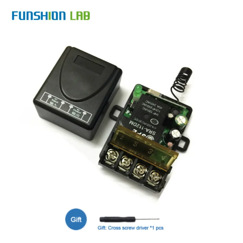 Беспроводной РЧ-переключатель FUNSHION 433 МГц с дистанционным управлением реле 220 В
