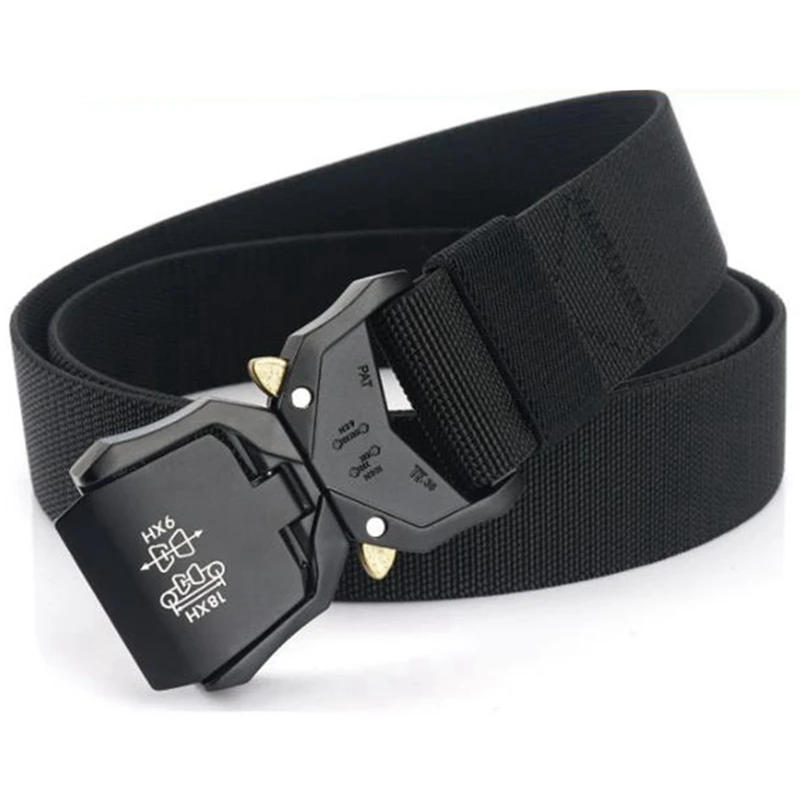 

Top!-Outdoor Adventure Belt Aluminum Alloy Lightweight Outer Belt with Elastic Weave