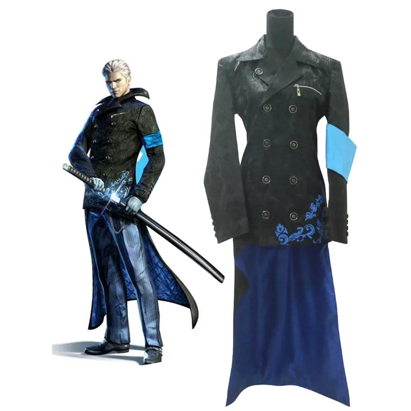 Черный костюм для косплея DMC 5 вергил | Тематическая одежда и униформа