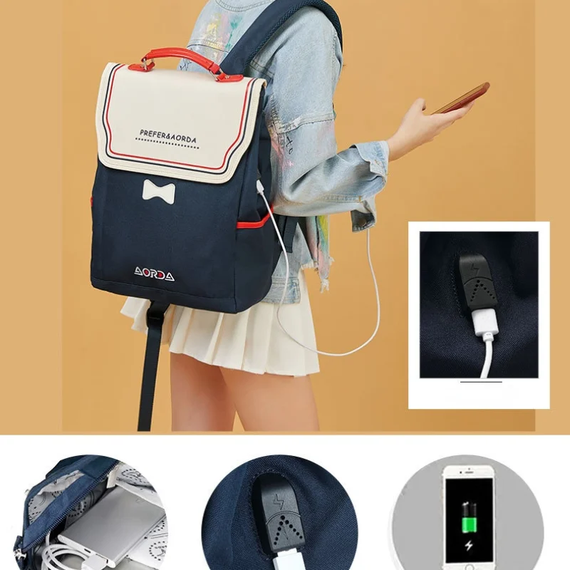 Модный женский рюкзак в Корейском стиле школьный для студентов колледжа