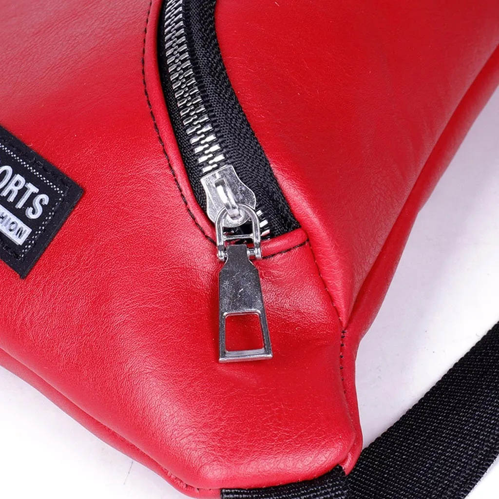 Модная женская нагрудная сумка однотонные поясные сумки на молнии Сумки из