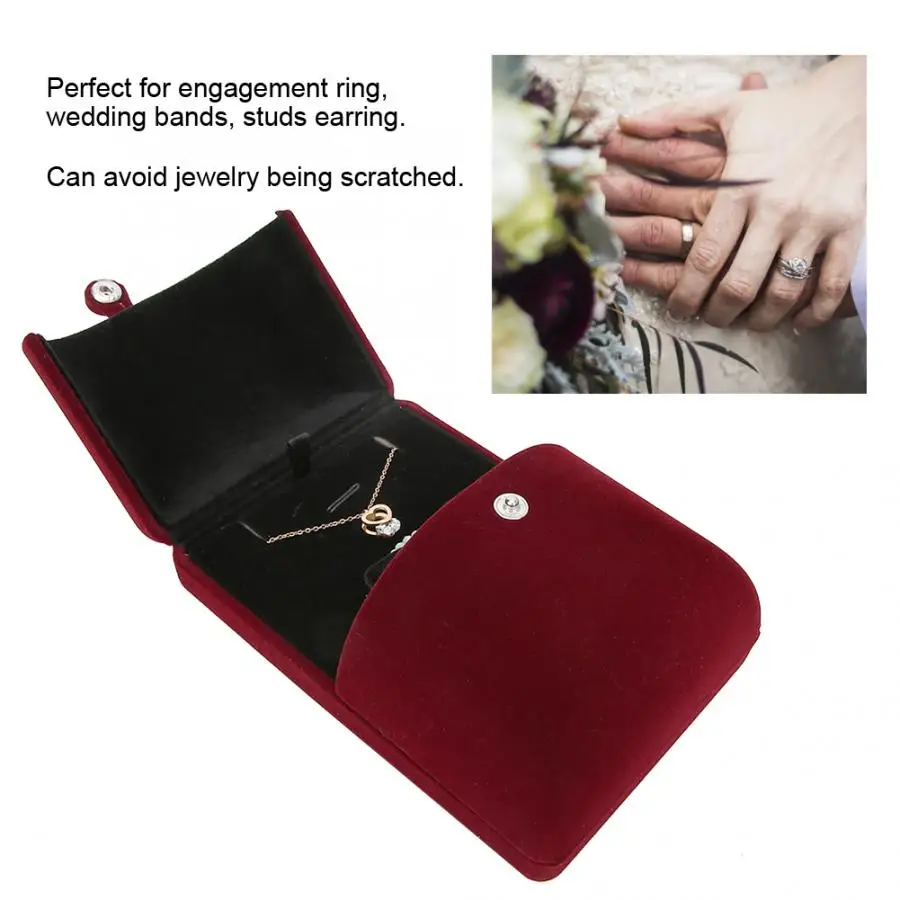 Новый элегантный двойной открытый органайзер для ювелирных изделий бордовый