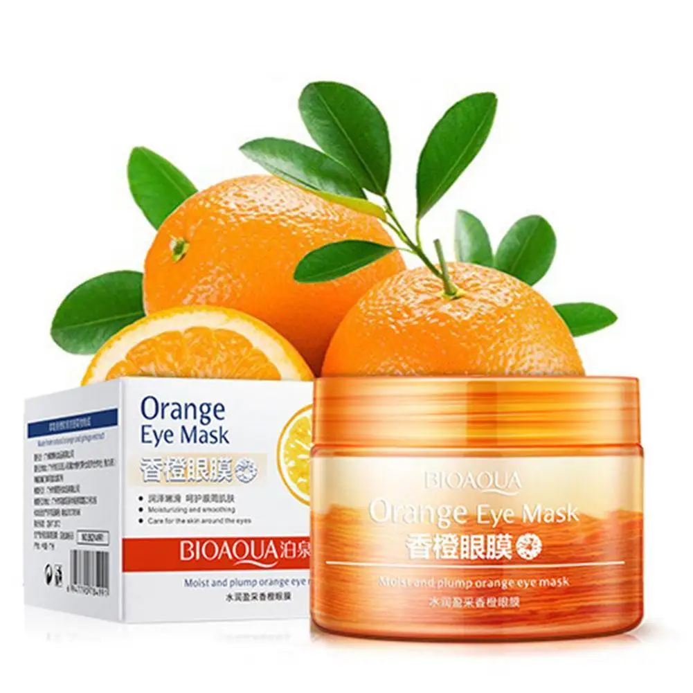 

Moisturizing and colorful orange eye mask patch light eye bags moisturizing eye mask firming eye patch cosmetics