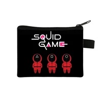 squid game childrens zero wallet student portable card bag key storage bag hand bag coin purse small pouch coin bolsa cartera