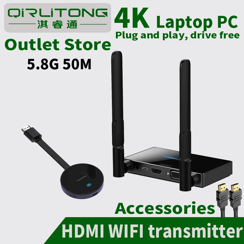 Комплект передачи и приемник видеосигнала HDMI мини-проектор 4K 5G - Цена: 4489.31