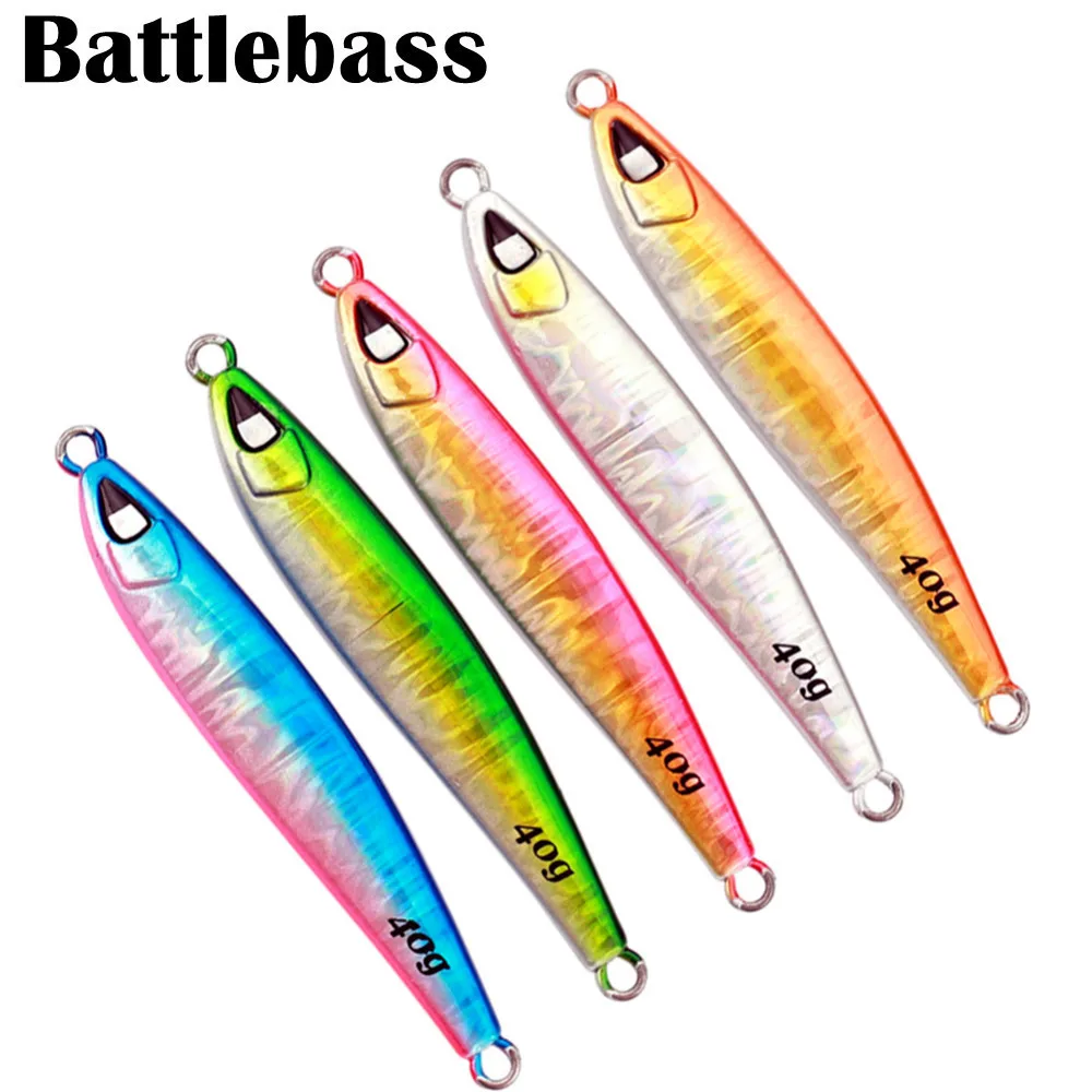 Приманка для джиггинга BATTLEBASS металлическая 40/60/80/100 г | Спорт и развлечения
