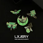 LXJERY ночные насекомые, серебристые значок на рюкзак, забавная брошь на булавке для одежды, брошь для женщин и девочек