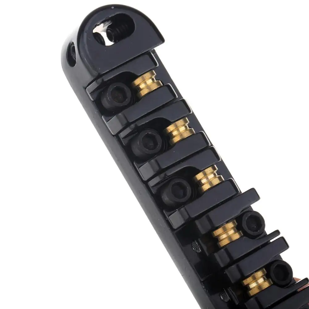 Musiclily Roller Tune-o-matic Bridge Locking Saddle for Les Paul Style Electric Guitar Black | Спорт и развлечения